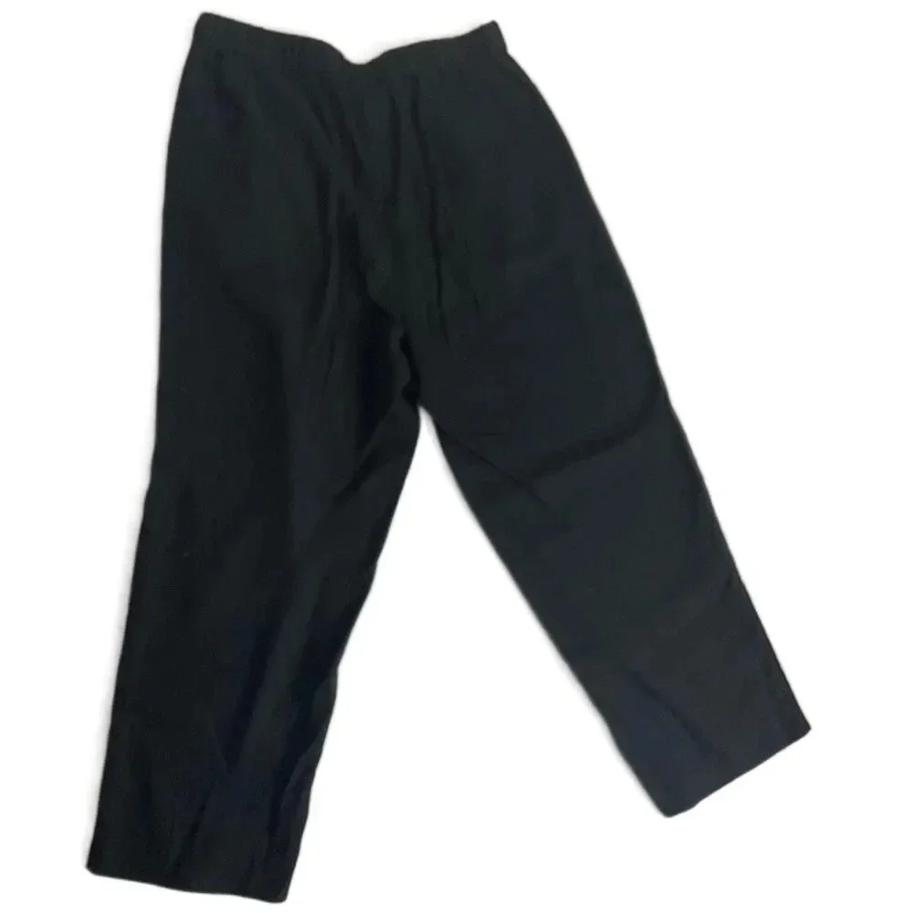 Banana Republic Black Elastic Waist Straight Leg Pants‎ Medium